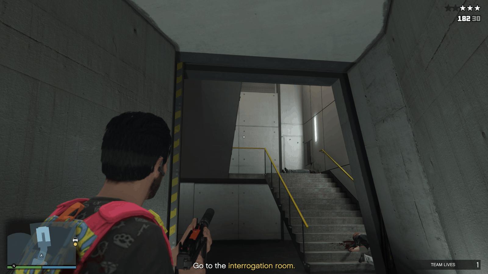 Stairs leading to the second floor