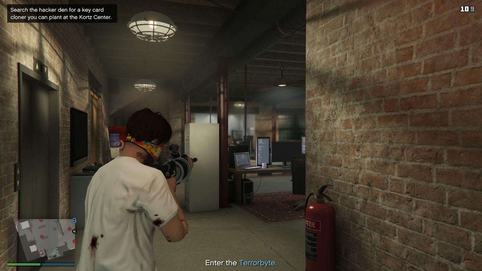 The hacker den with the Terrorbyte.
