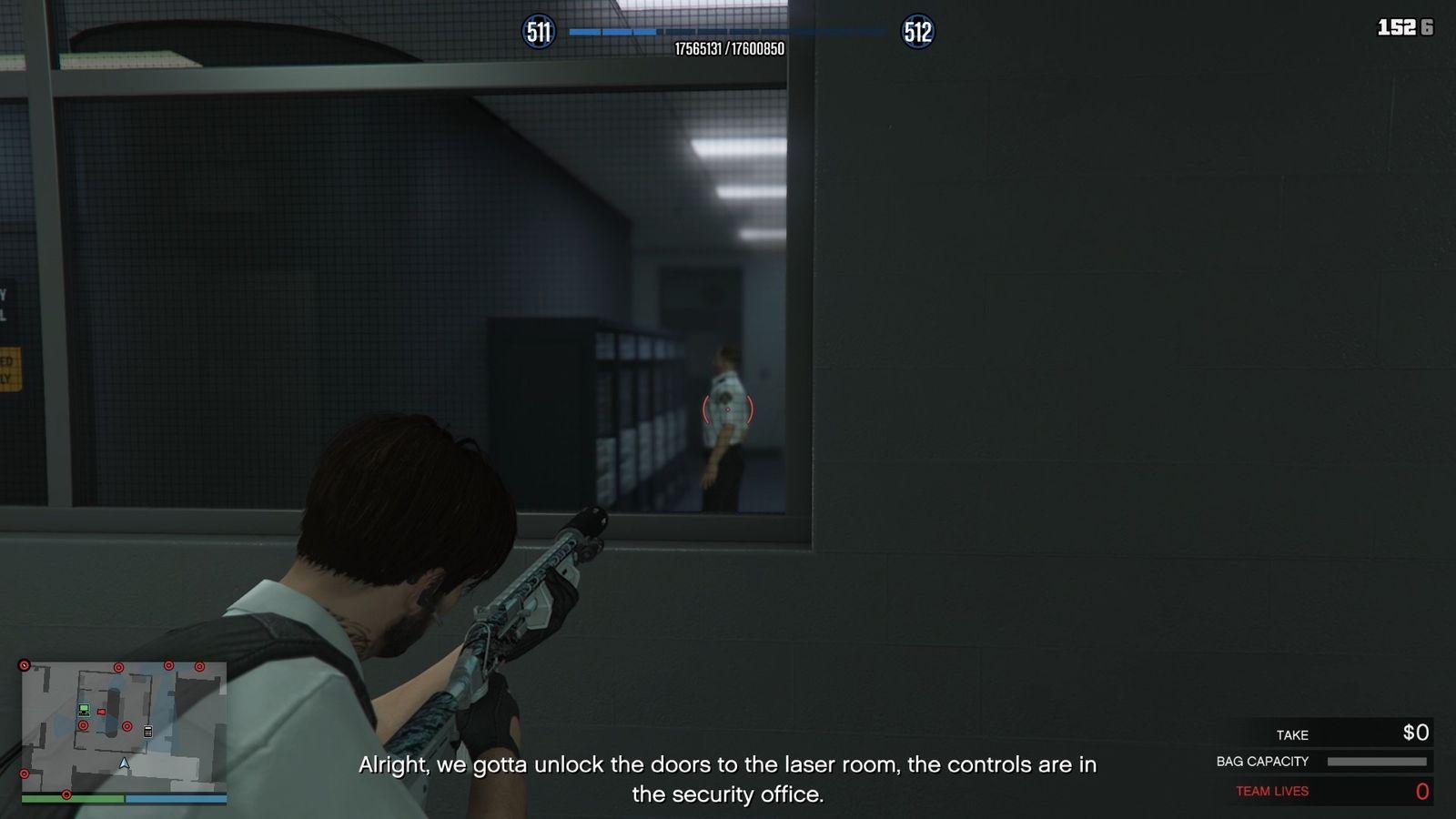 The guard inside the CCTV Server Room.