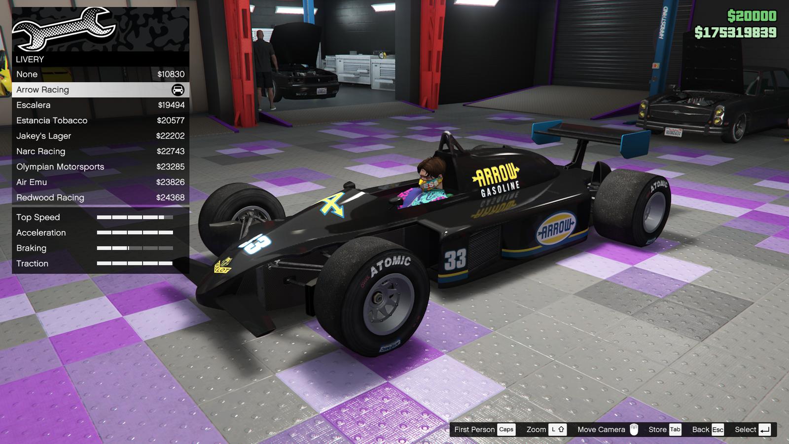 Arrow Racing livery on the R88 in GTA Online.
