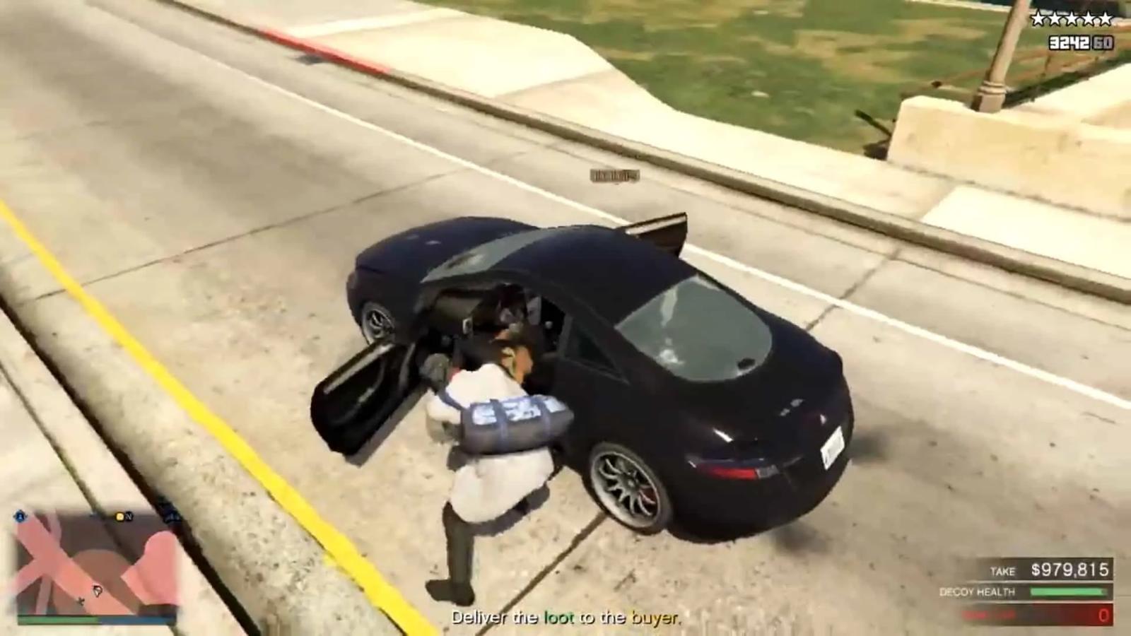 Hijacking a pedestrian car