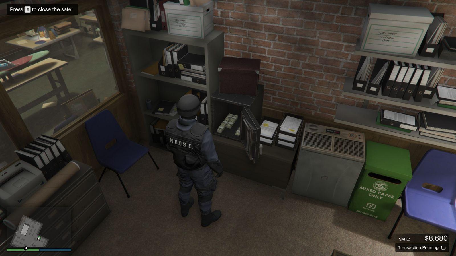 Garment Factory Office Safe.
