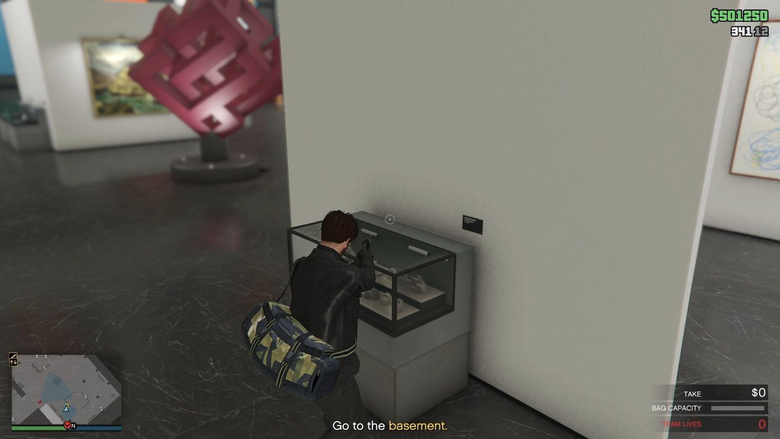 Our buyer's request item. You can see the horizontally moving camera on the minimap moving away.