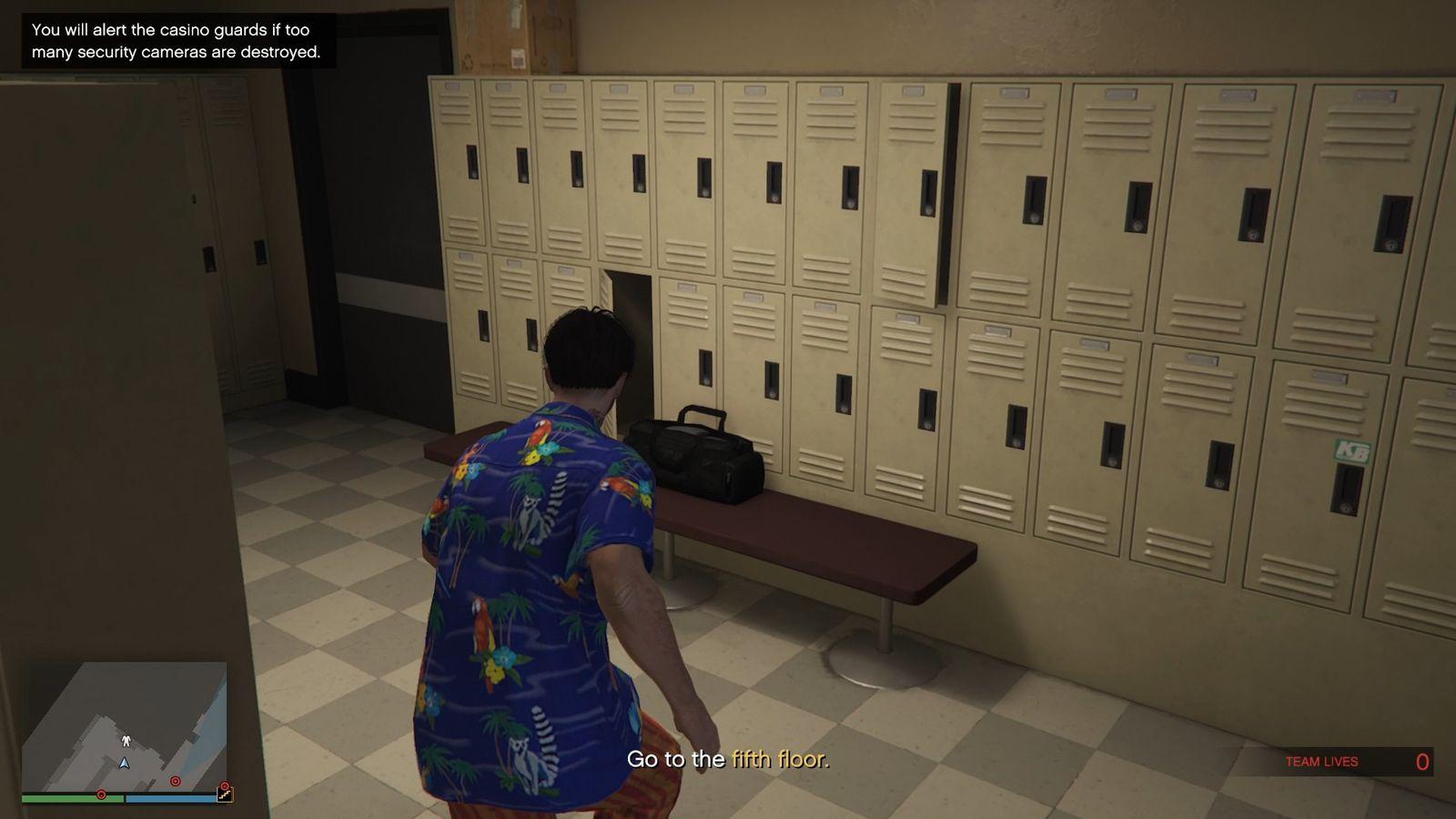 Staff cleaner outfit on the bench.