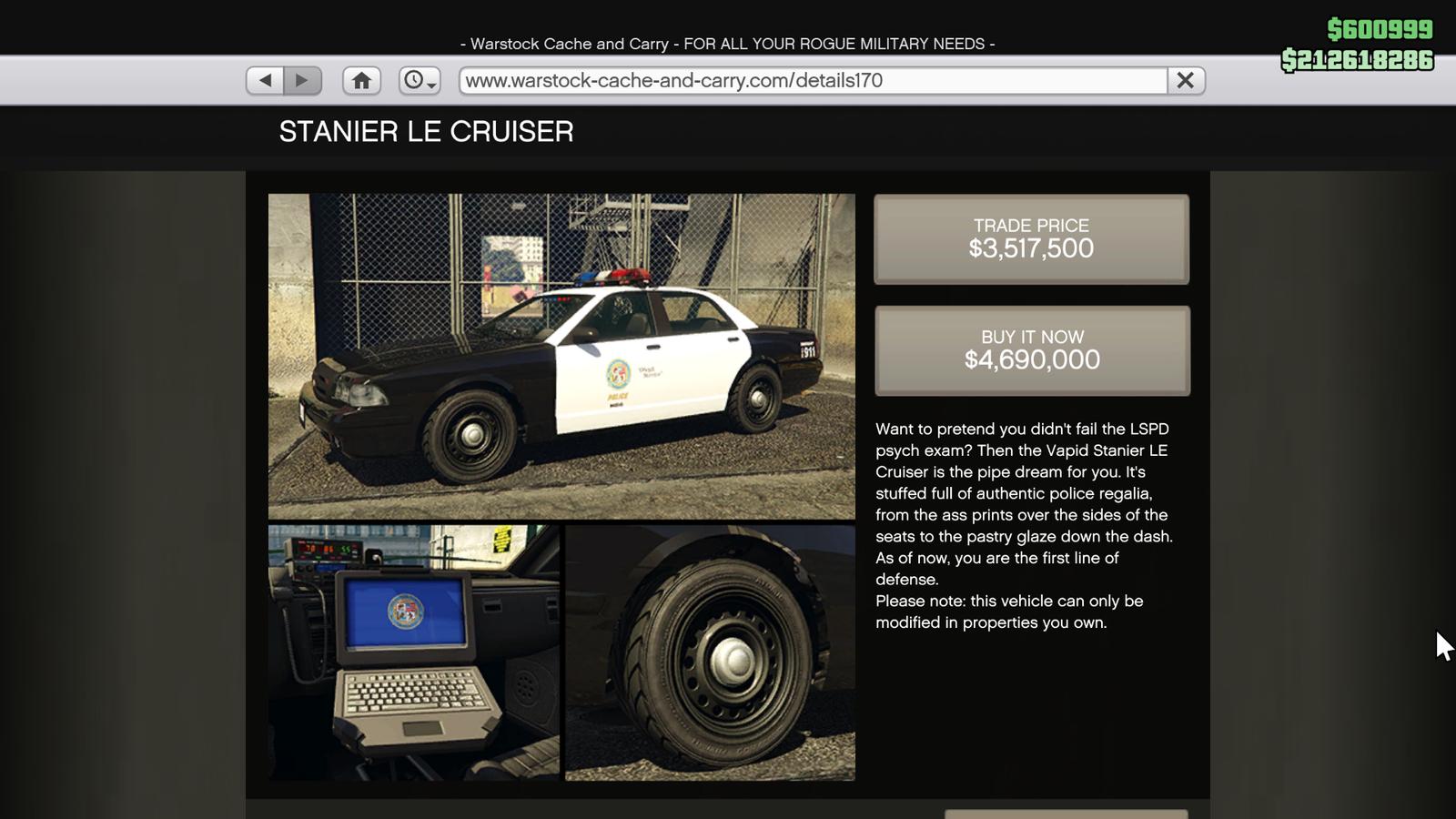 GTA Online Police Cars: Unlocking & Trade Prices