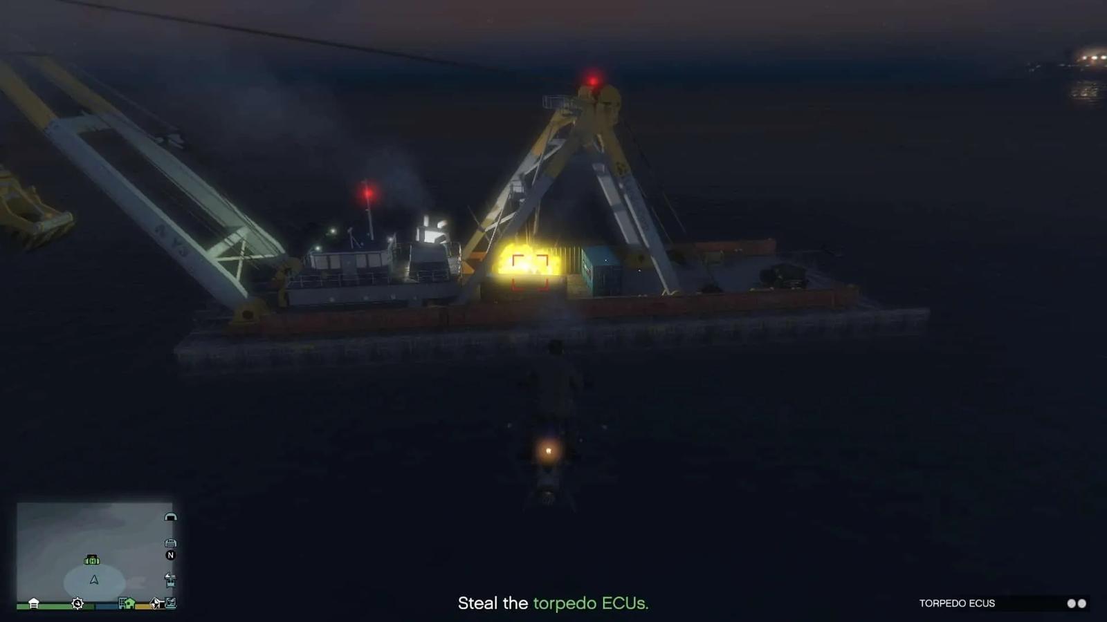 Killing the guards on the barge