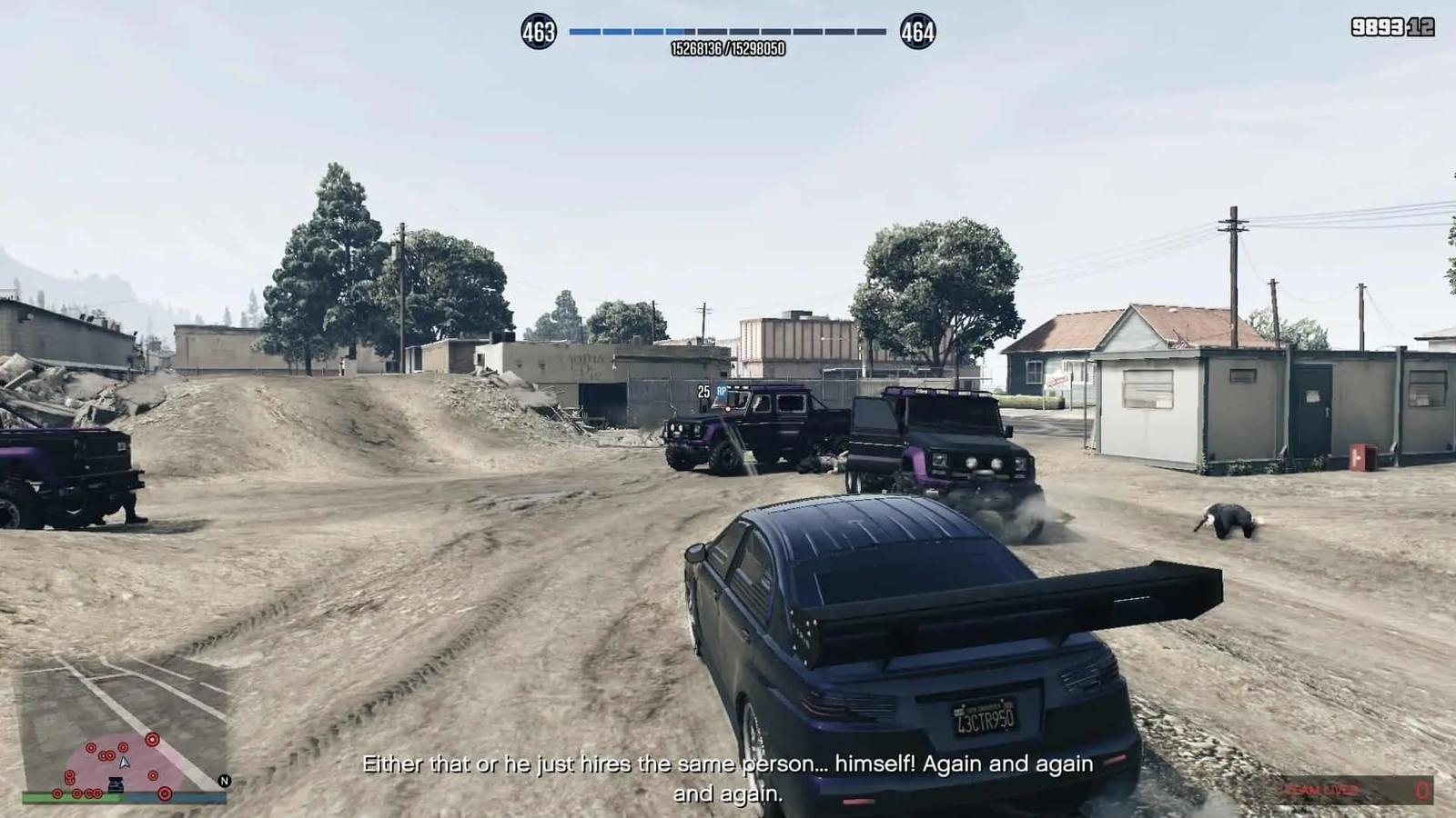 Killing the security team at the construction site