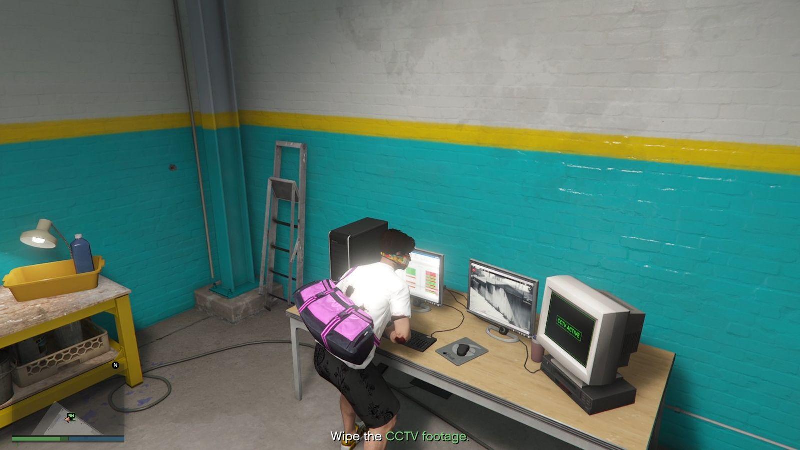 Wiping the CCTV Footage.