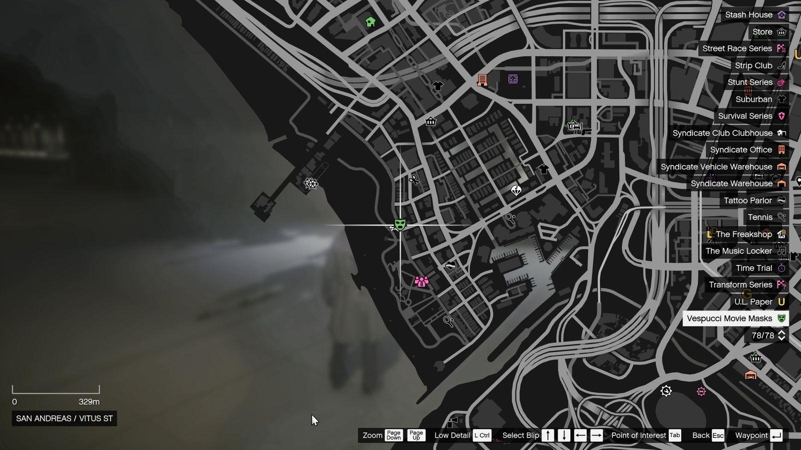 Mask shop location.