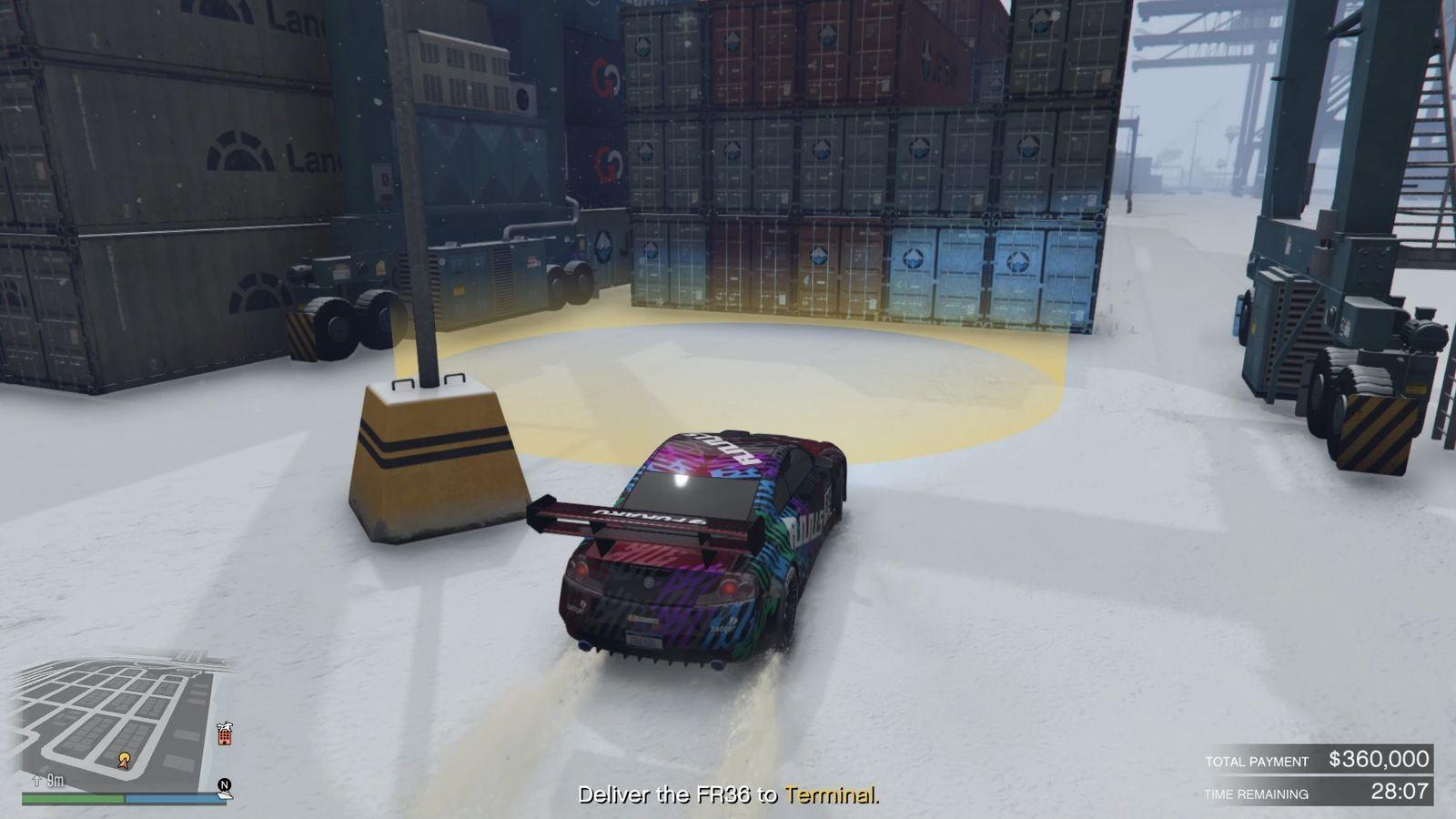 The total payment value of the car decreases with each hit.