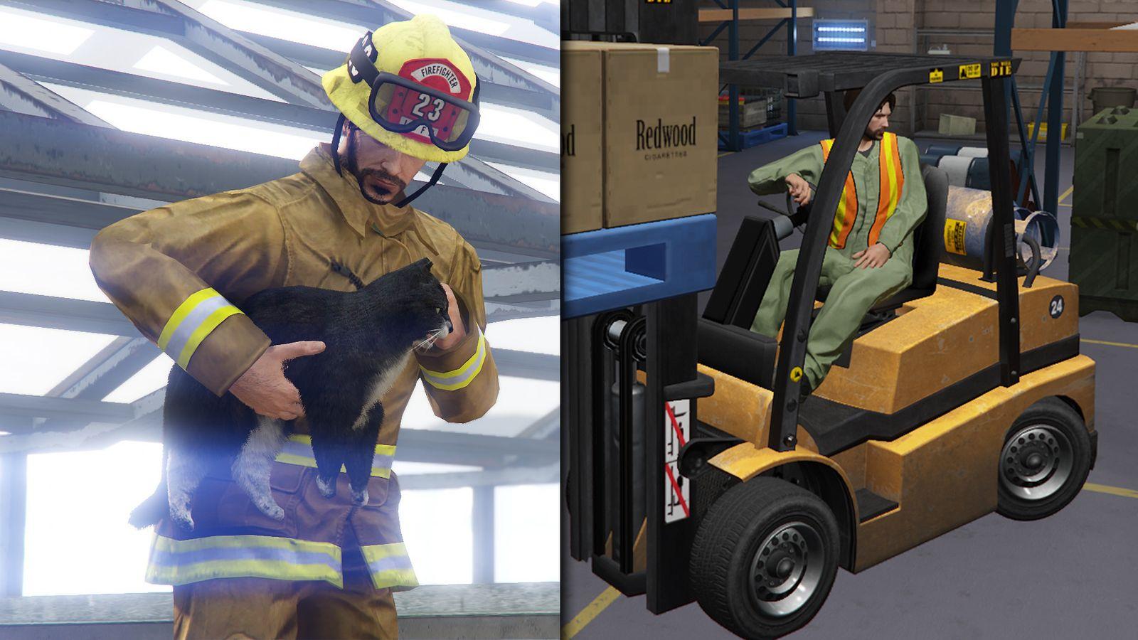 Fans are convinced the new "odd jobs" - like rescuing cats and operating forklifts - are Rockstar's way of refining the slower, more immersive pacing of the sequel.