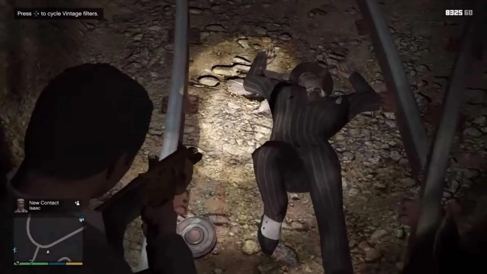 Isaac's Dead Body in the Abandoned Mineshaft