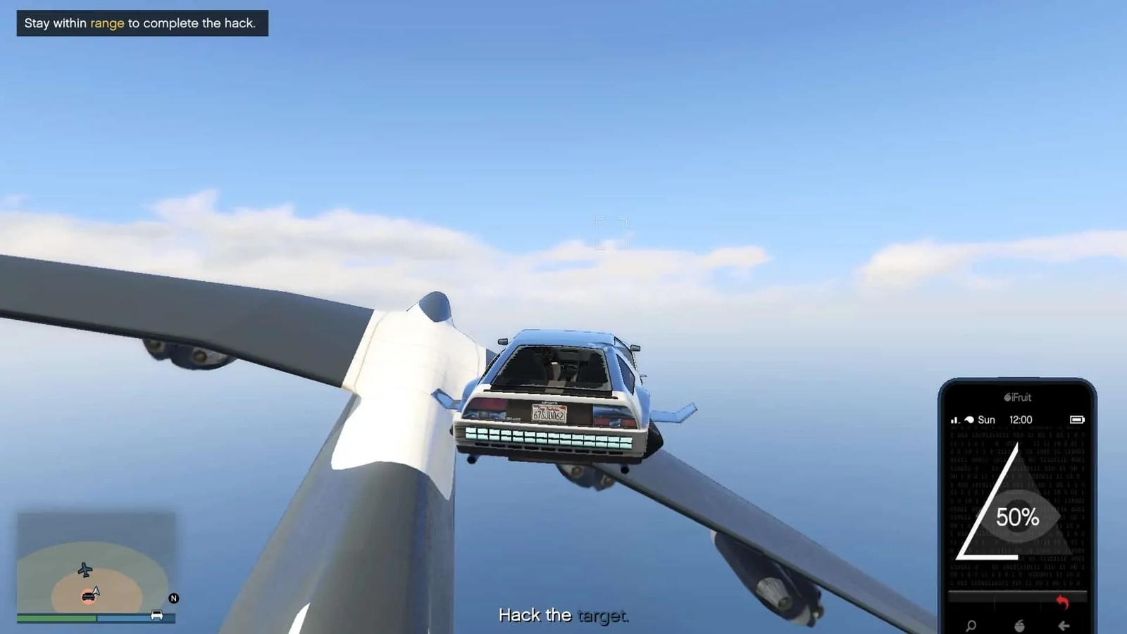 Hacking the target in an airplane