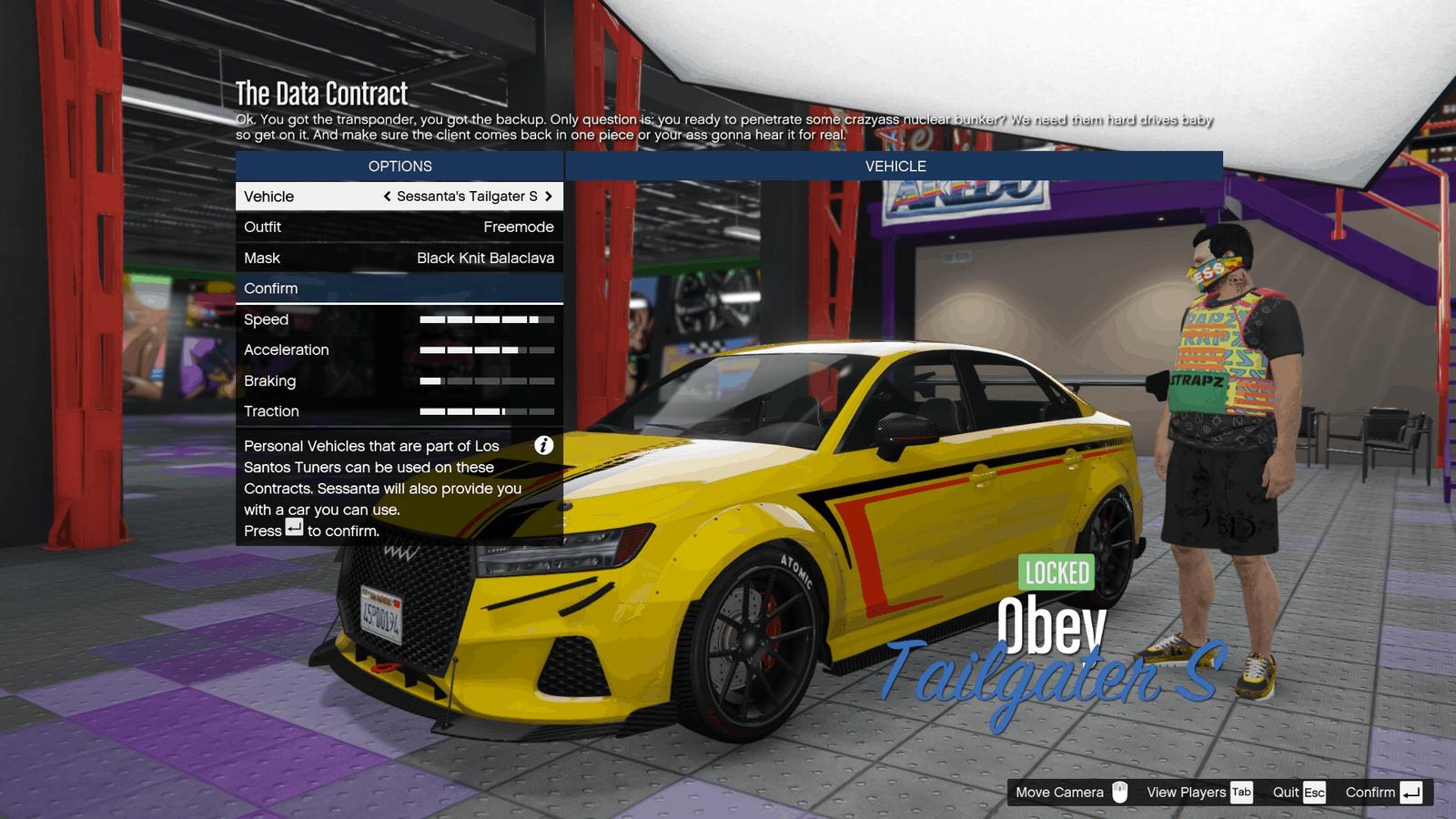 Sessanta's yellow tailgater available by default