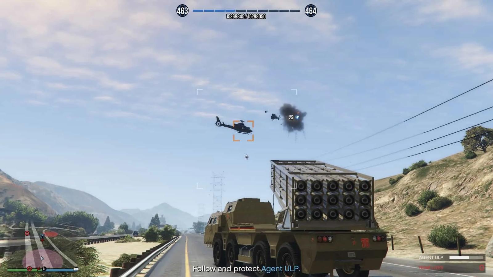 Destroying enemy helicopters