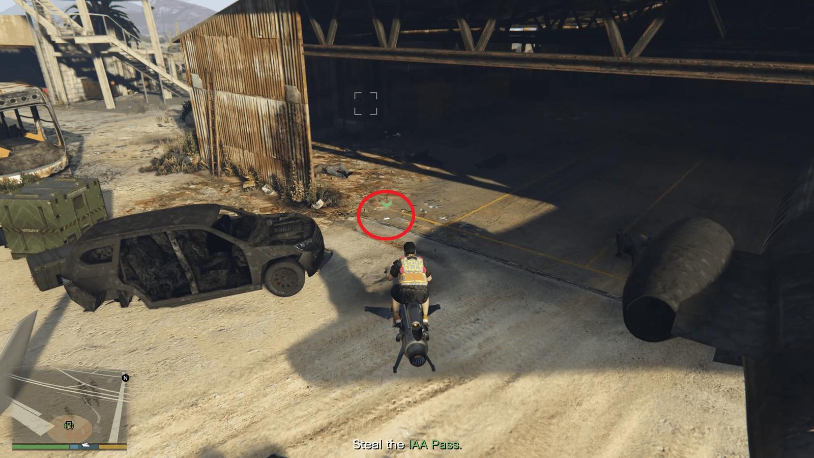 Security Pass laying in the ground after the agent was killed
