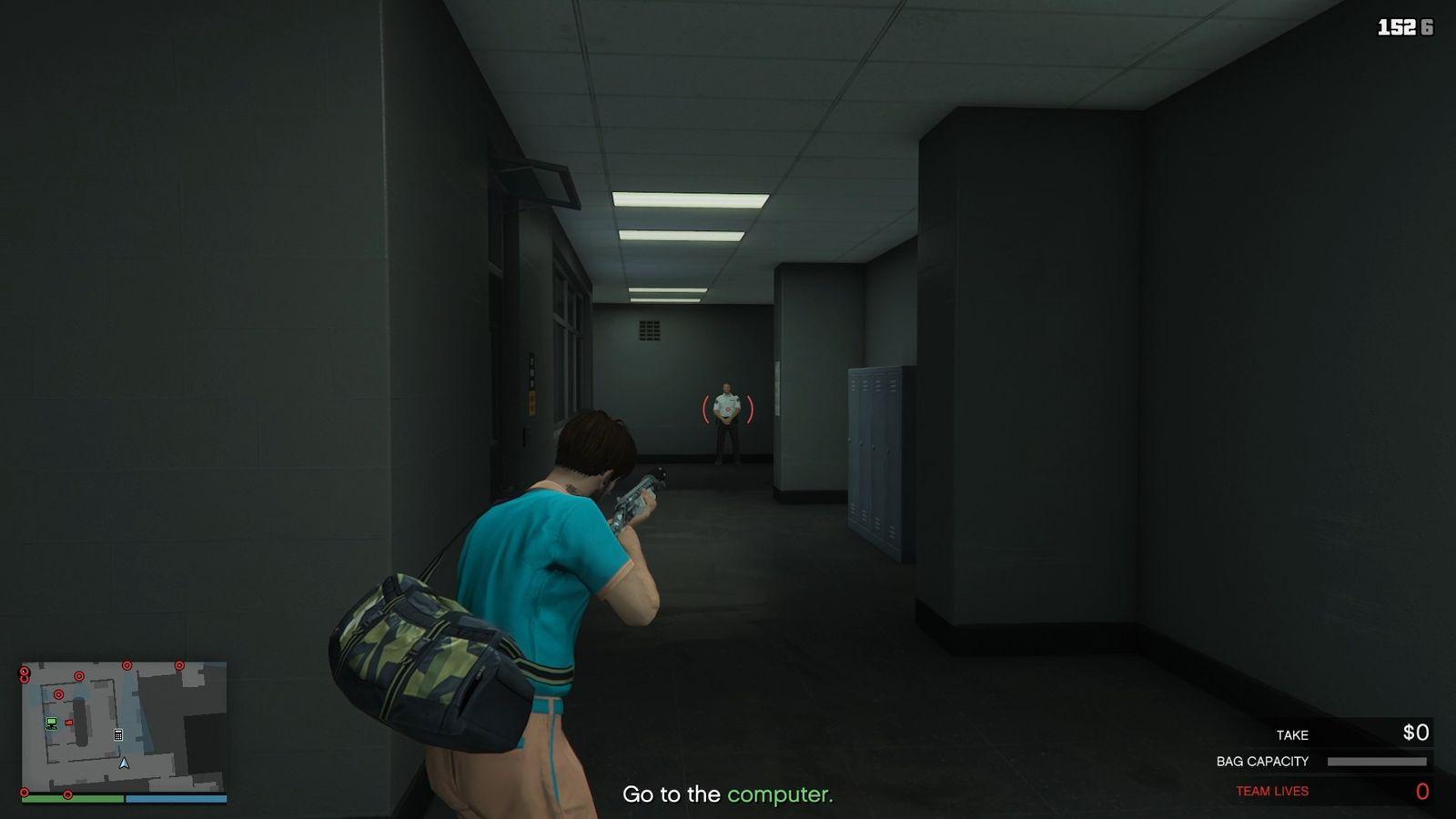 Wait for the corridor guard to move away before eliminating him; Guard Routes makes this timing easy to track.