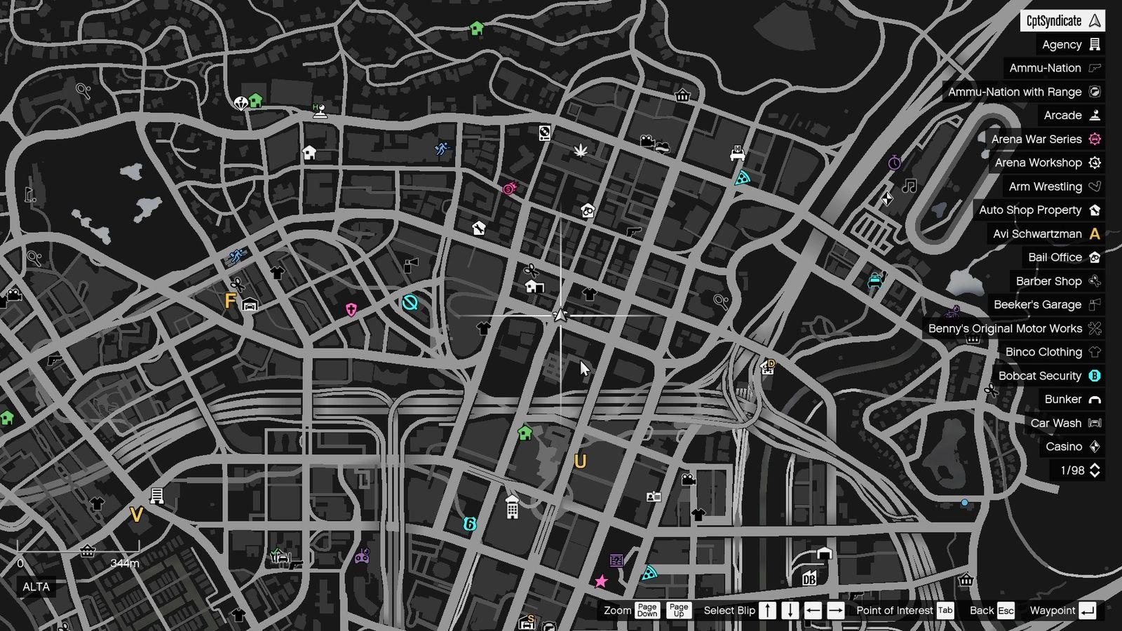 The map shows the location of the lucky clover in Alta.
