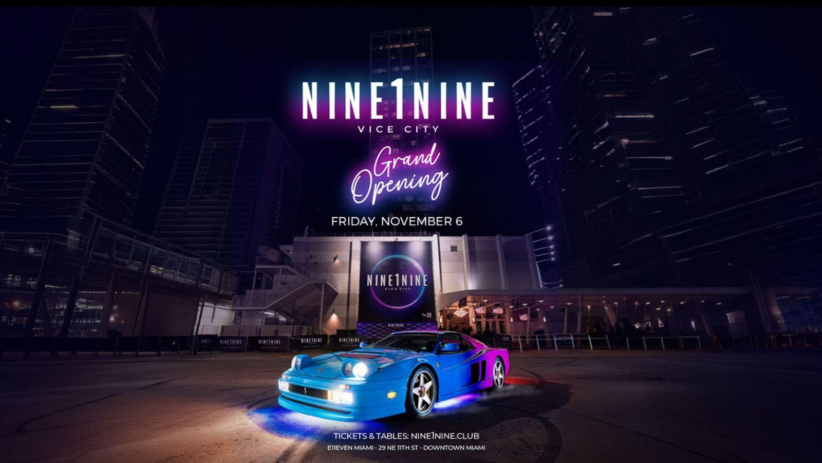 Miami Club Will Transform Into GTA 6 Night Club NINE1NINE on November 6