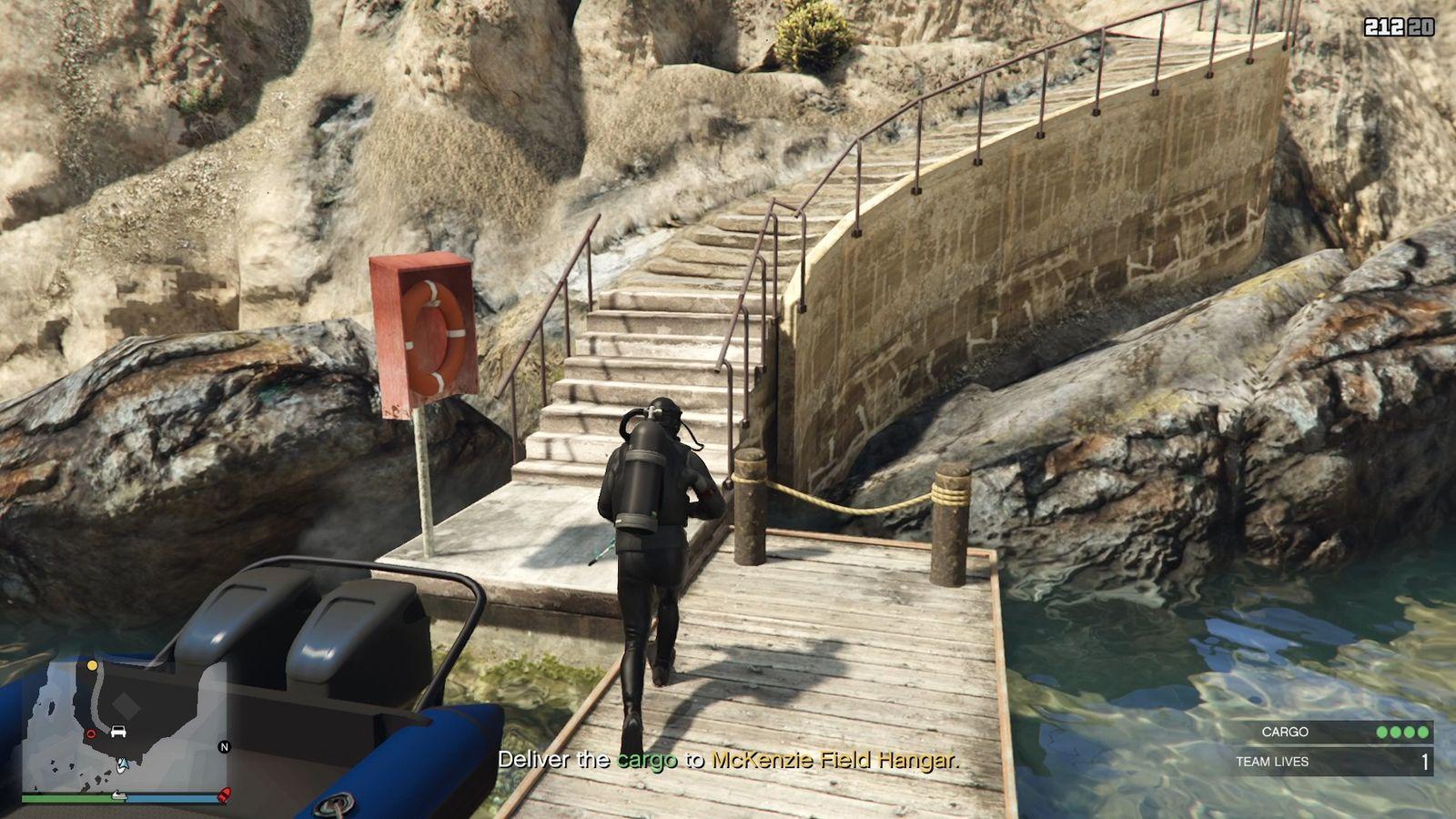Back to the shore.
