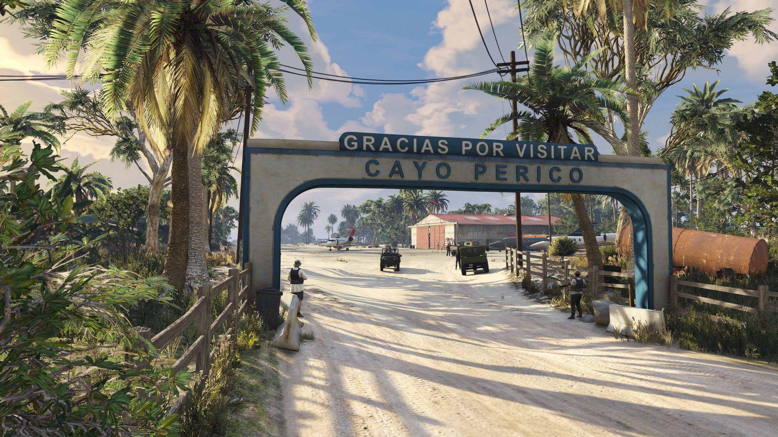 Cayo Perico Island Airport Entrance.