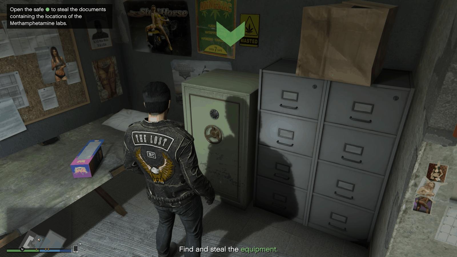 Safe with documents