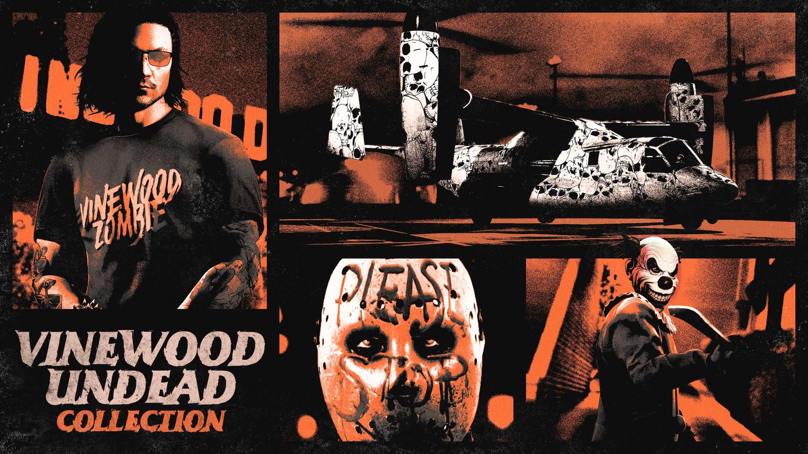 Complete weekly challenges to unlock the Vinewood Undead Collection.