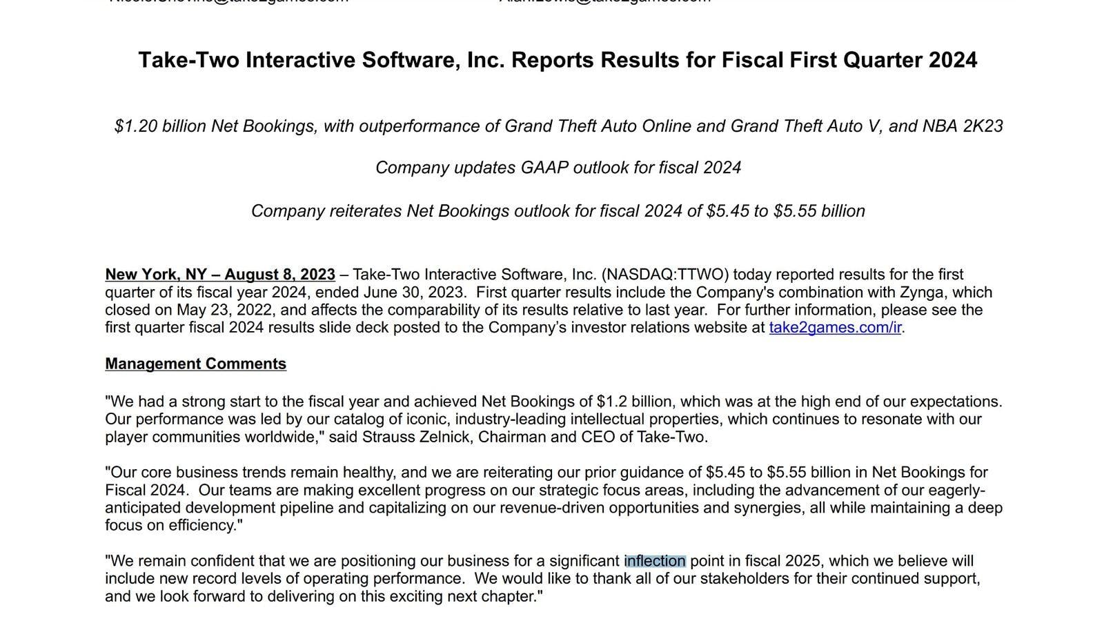 As massive as a company Take-Two Interactive is, you can only name on a single hand franchises that can move the financial needle by billions.
