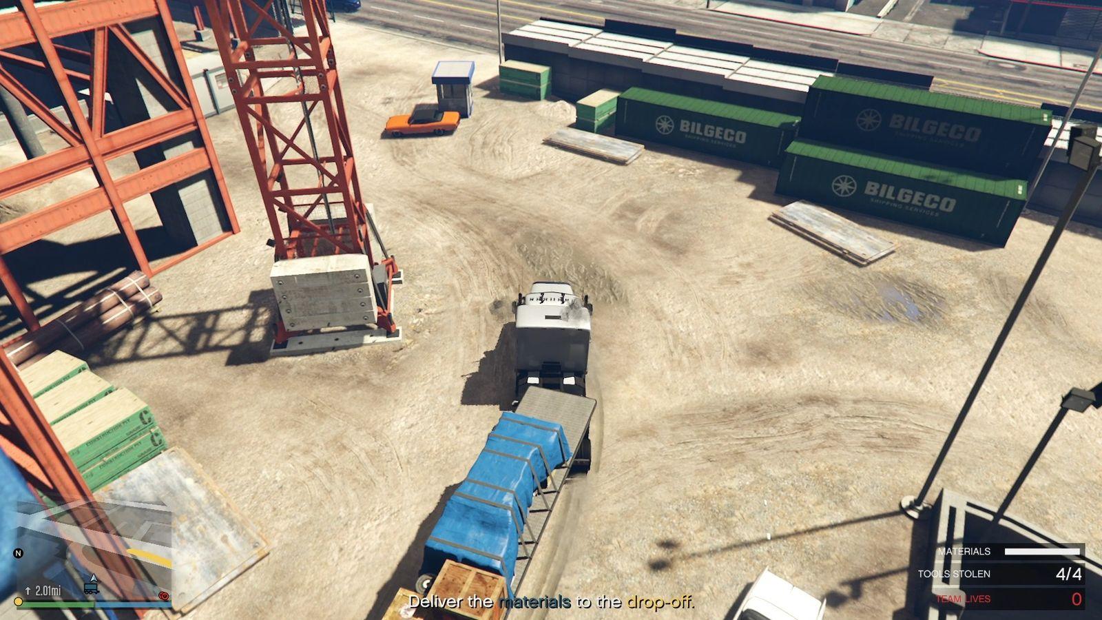 Materials truck acquired.