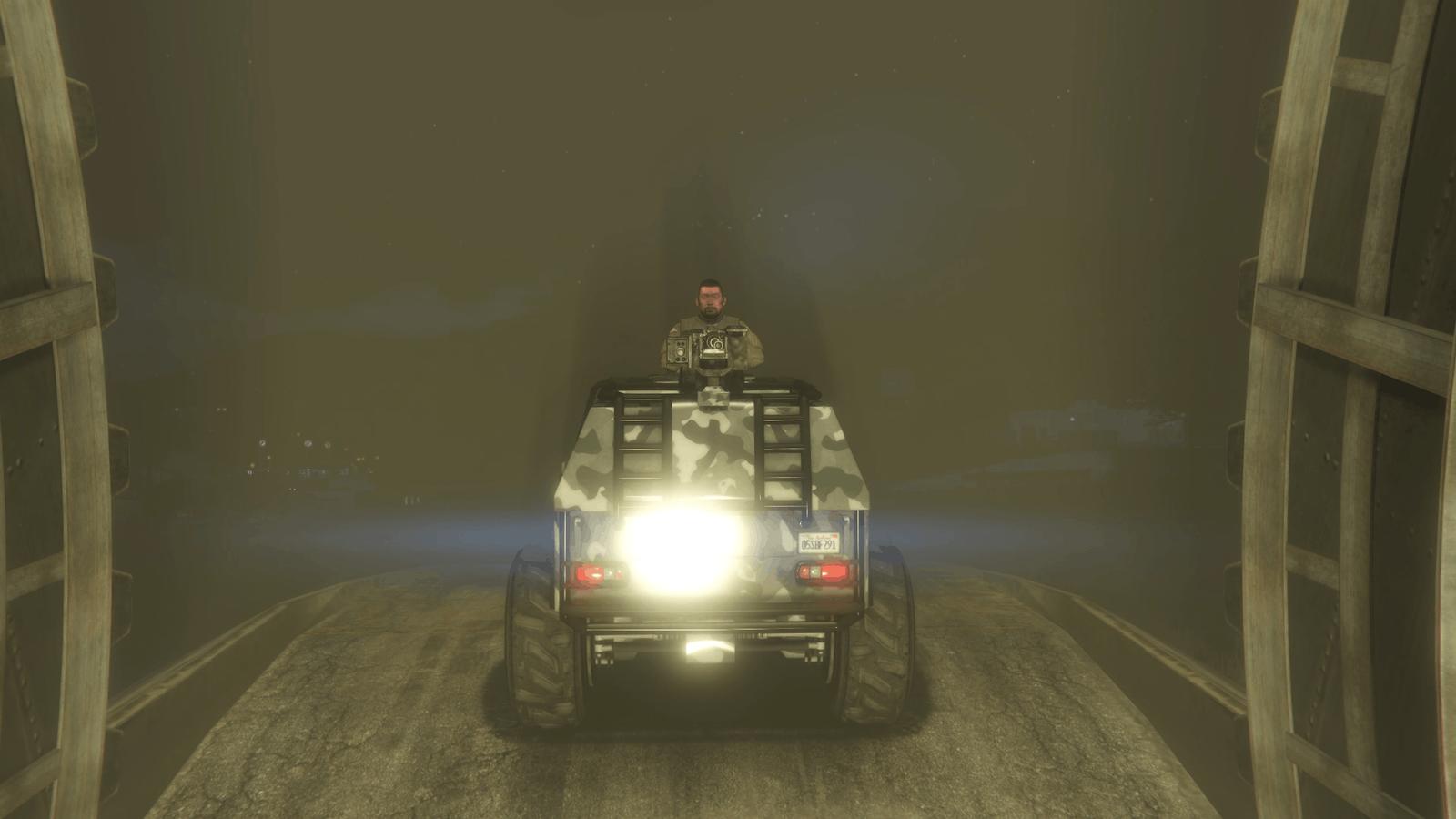 Barrage coming out of the bunker