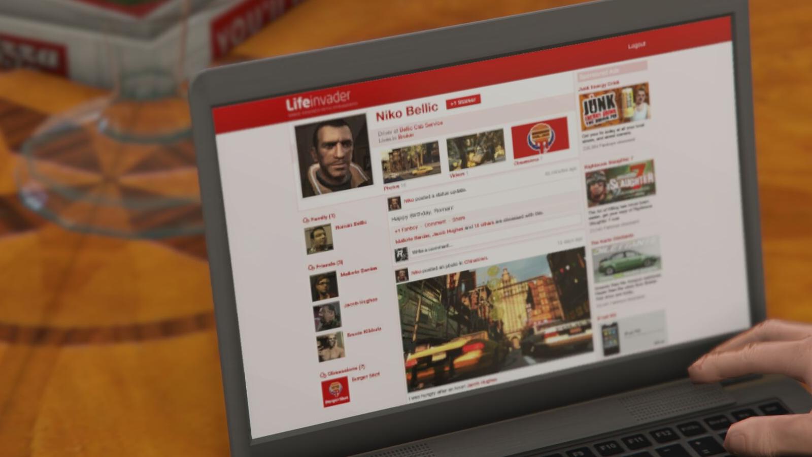 Lifeinvader profile of Niko Bellic.