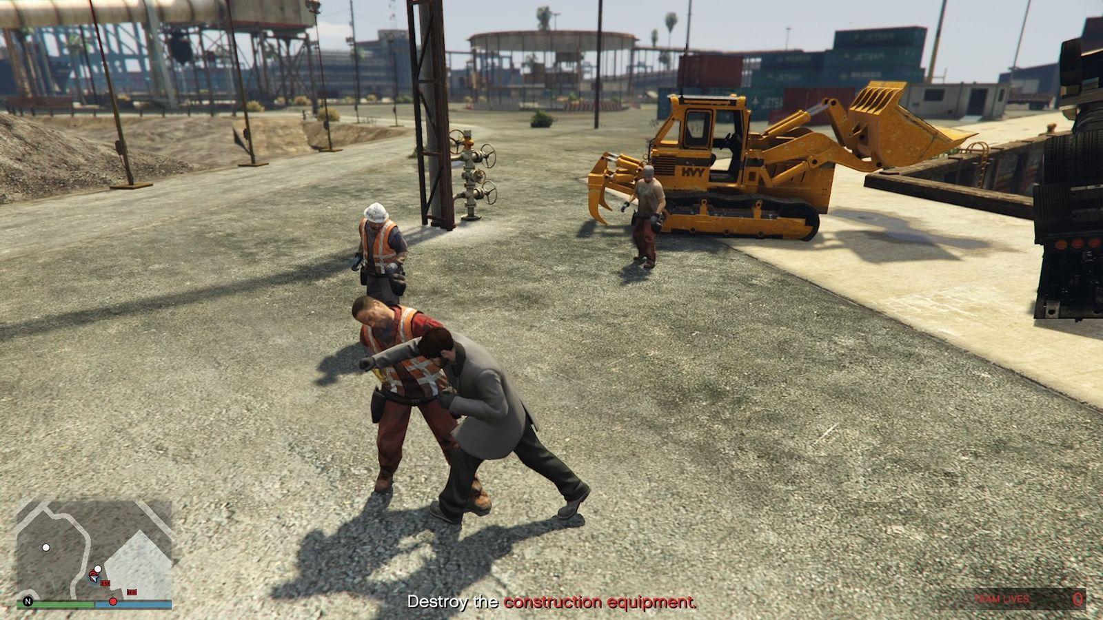 Do not use any firearms or explosives. Fists are more than enough. Just remember to eat your snacks and heal in between combat.