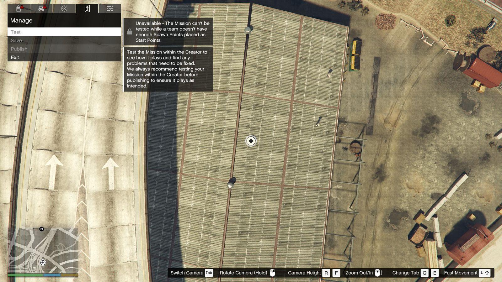 You can test your mission by navigating to the Manage tab of the Mission Creator.