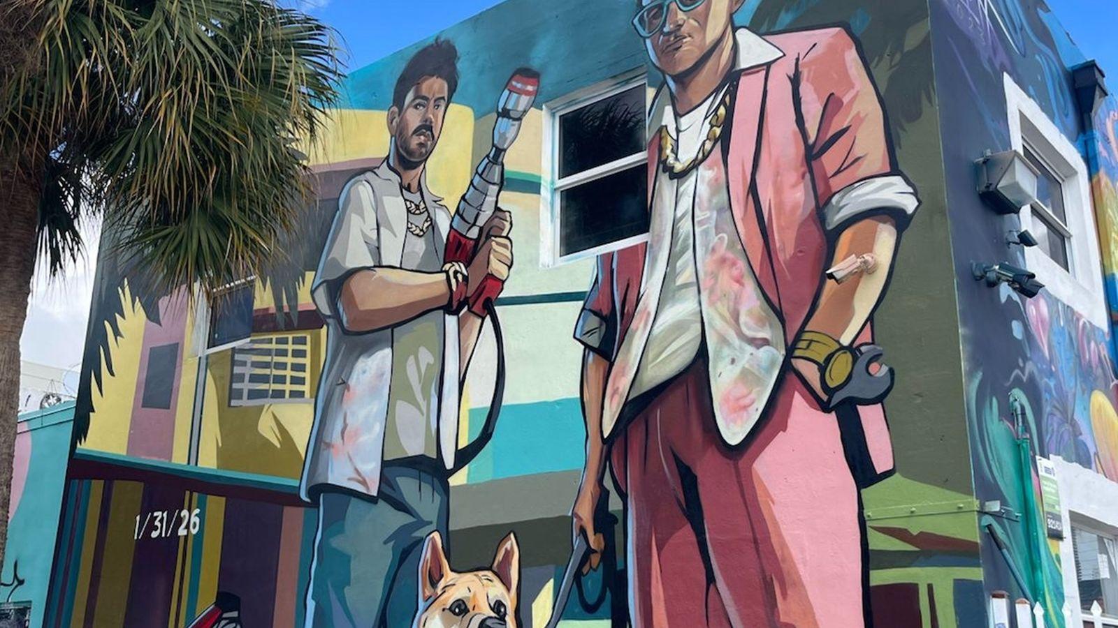 A mural in Wynwood during a GTA 6 news drought doesn't automatically mean Rockstar is behind it, no matter how much it might look like their style.