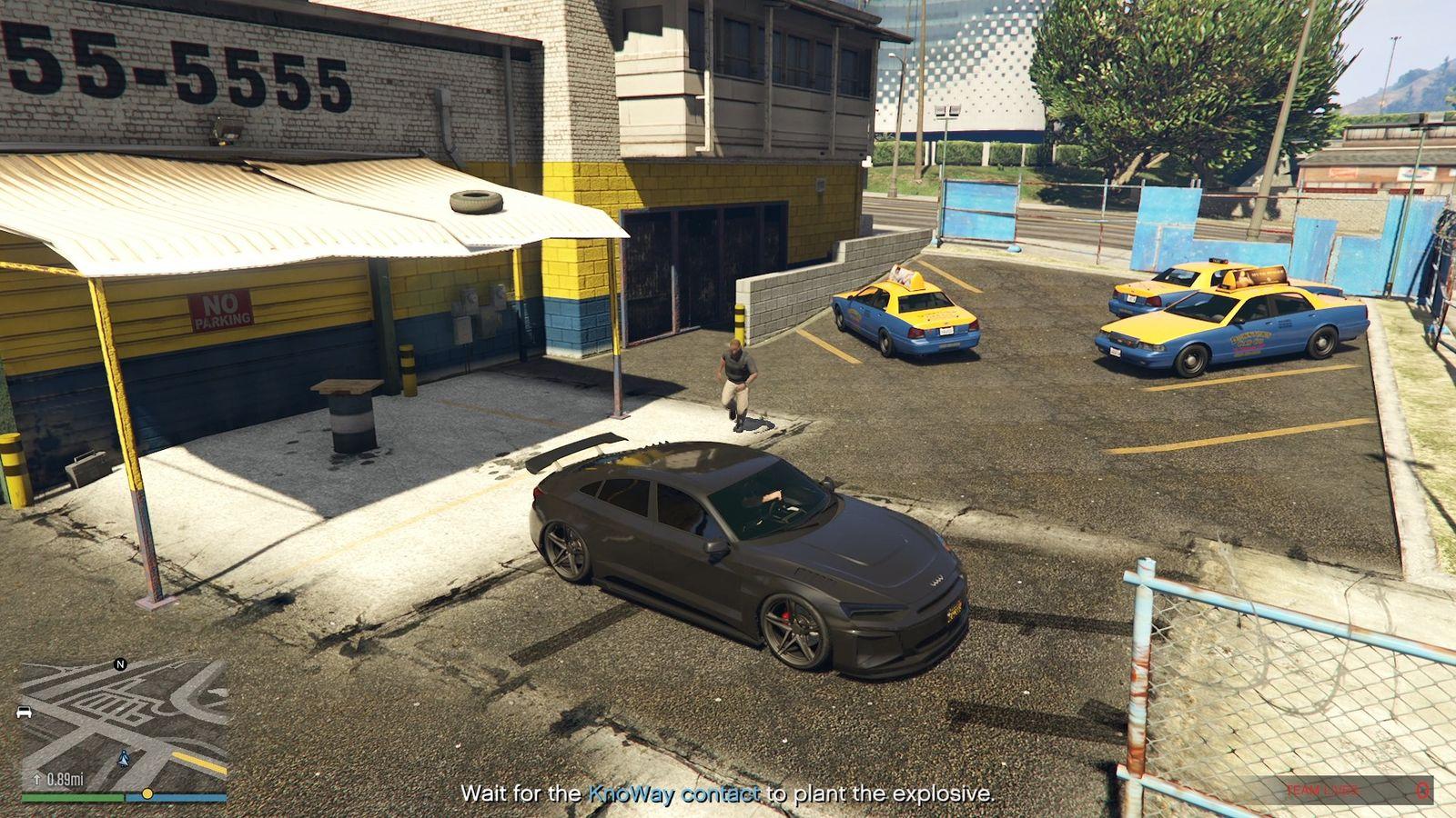 The KnoWay contact, getting back inside the car after planting explosives.