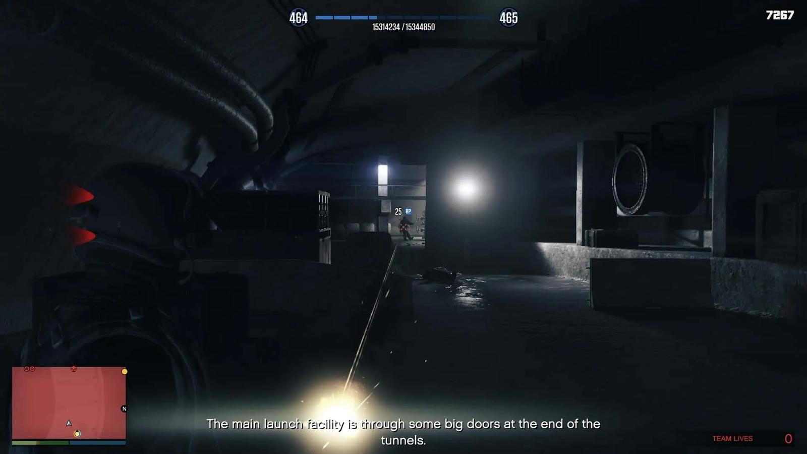 Killing one of the Juggernauts at the end of the tunnel