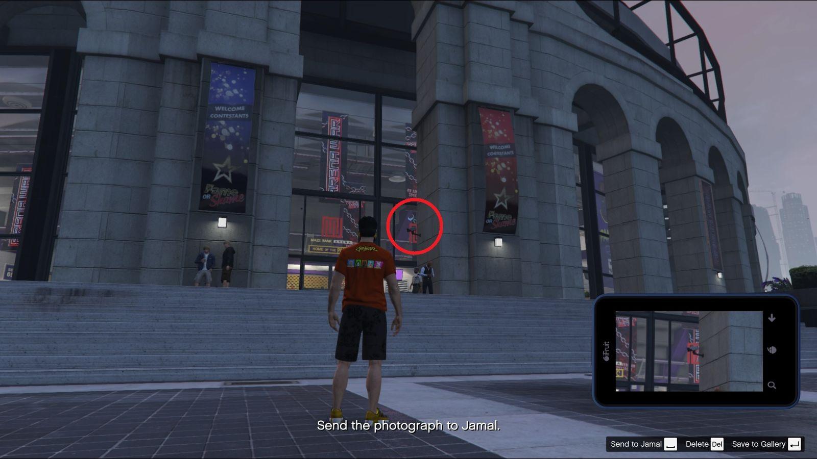 Security camera point of interest.