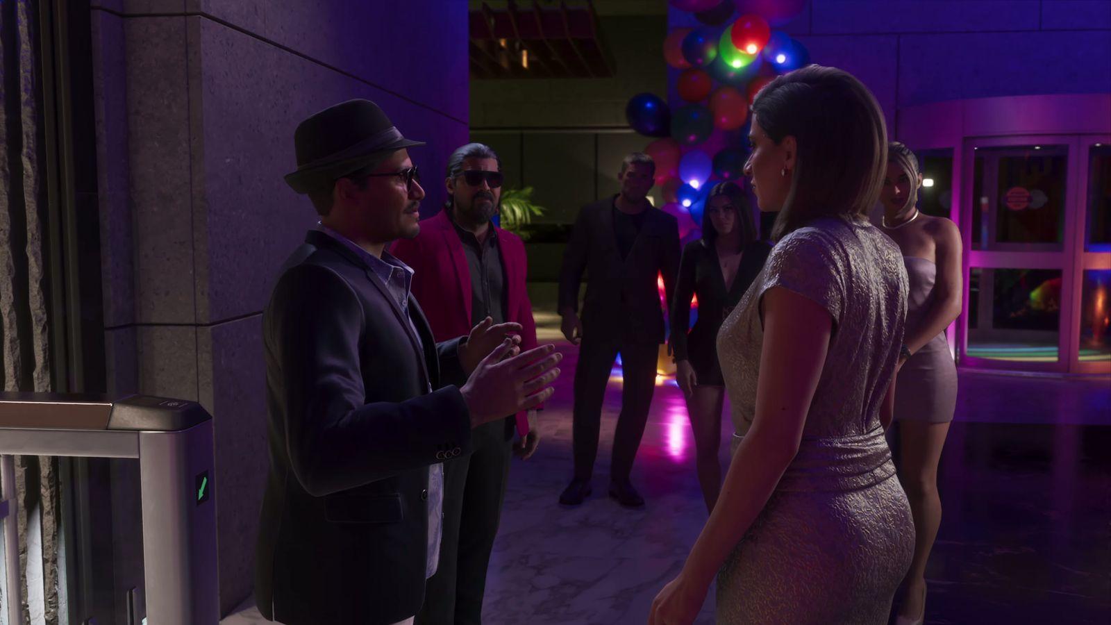 A formal party brings Jason into a crowded reception.