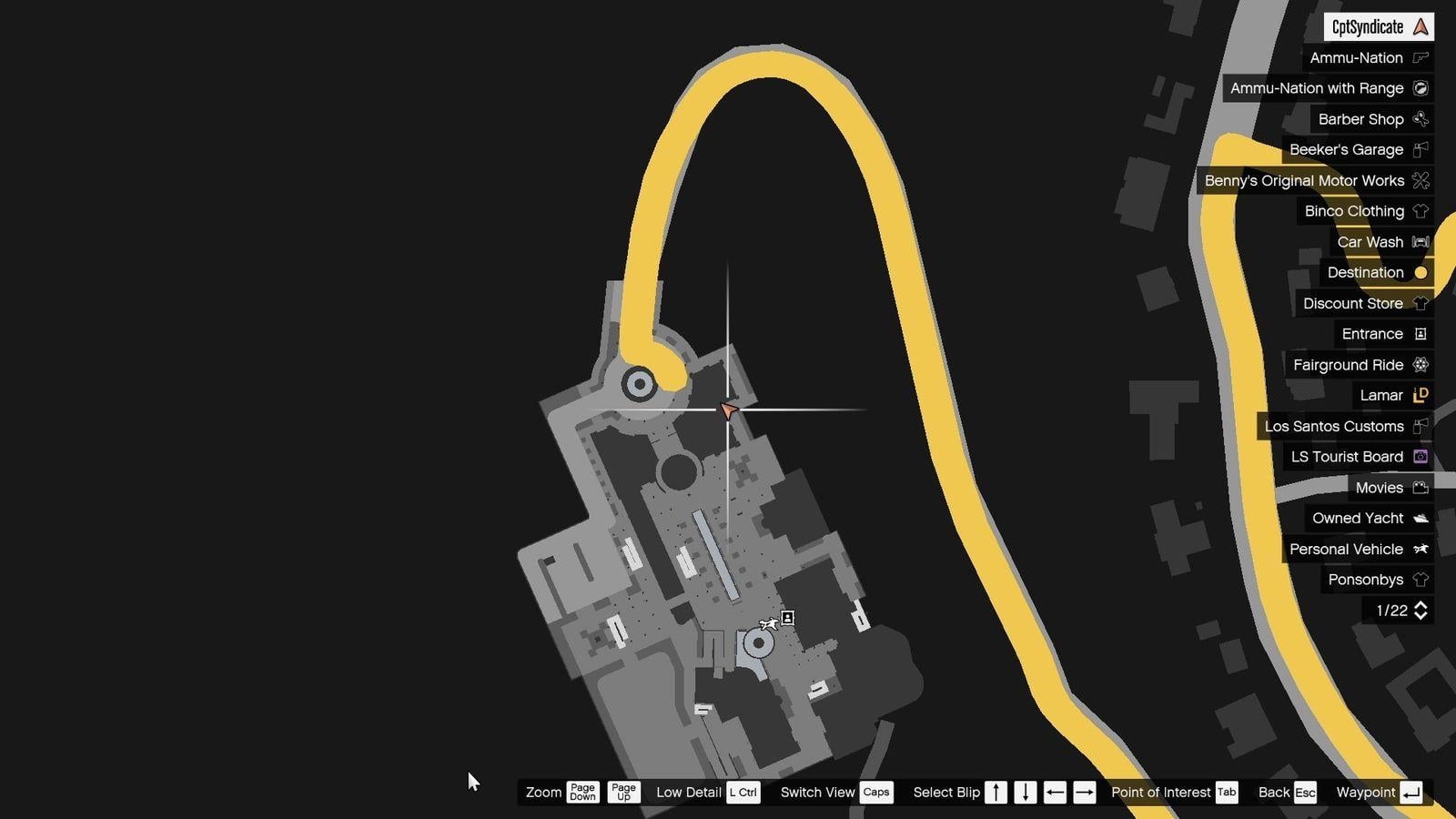 Map location of the possible manhole key #2.