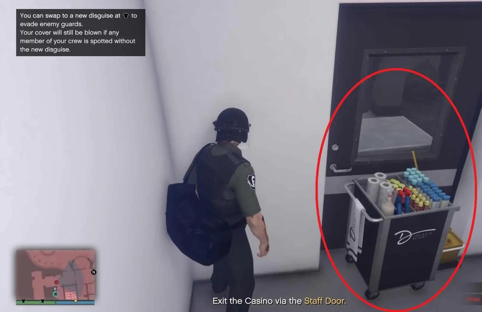 Blocked door after the change