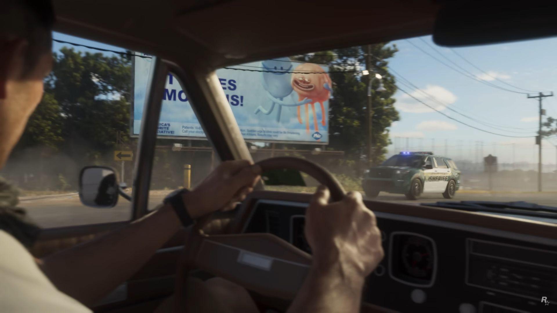 The unnamed police SUV as seen in the first trailer of Grand Theft Auto VI.