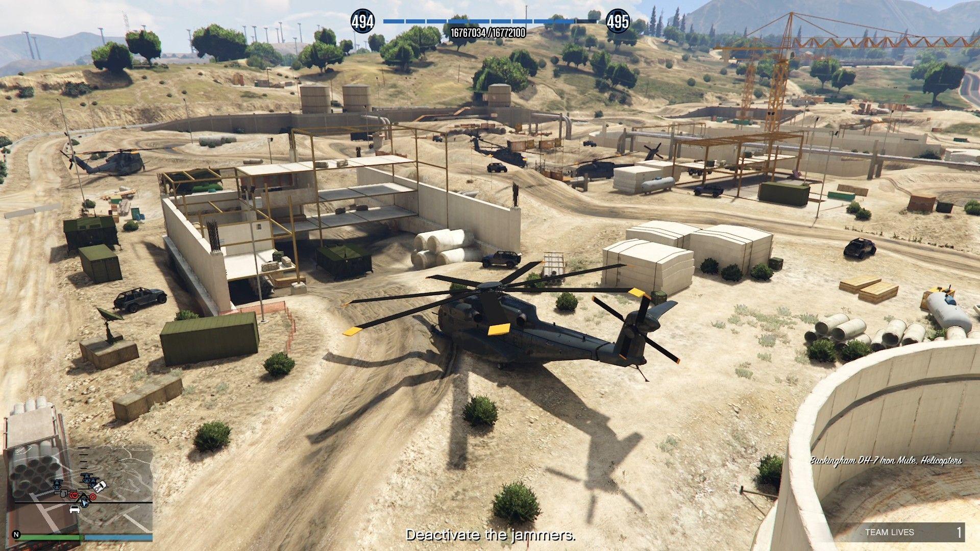 Stealing the Iron Mule once it has landed due to jammers.