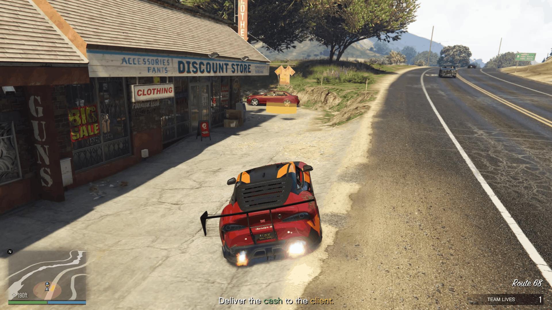 Reaching the drop-off point