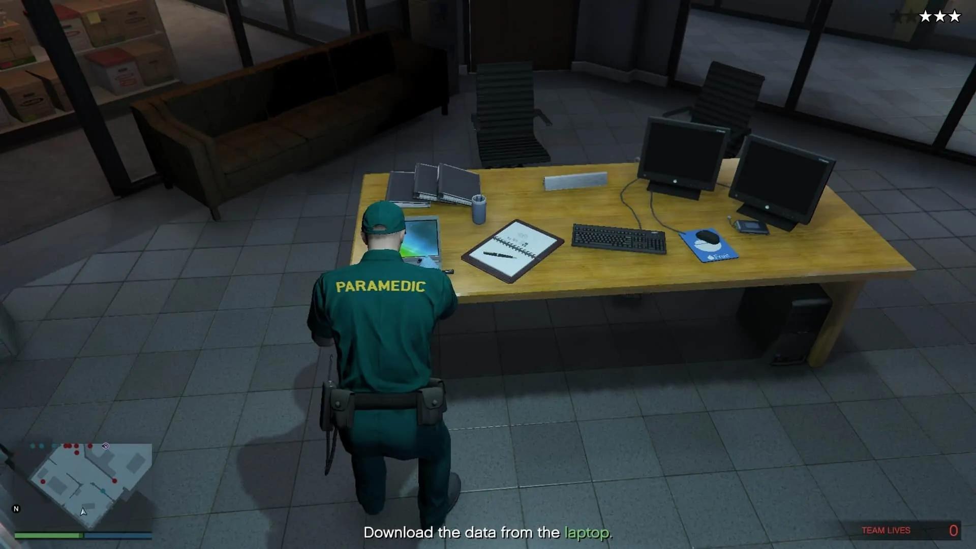 Laptop having confidential data