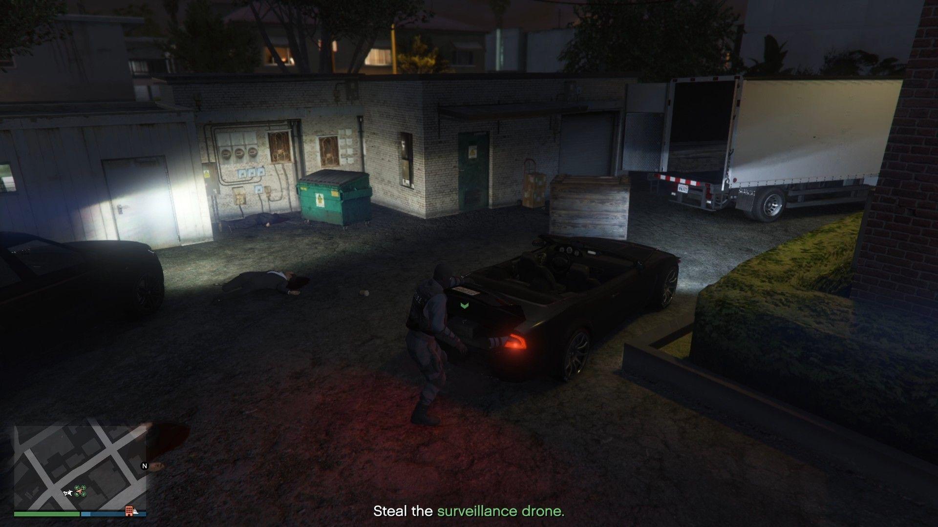 Stealing the surveillance drone.