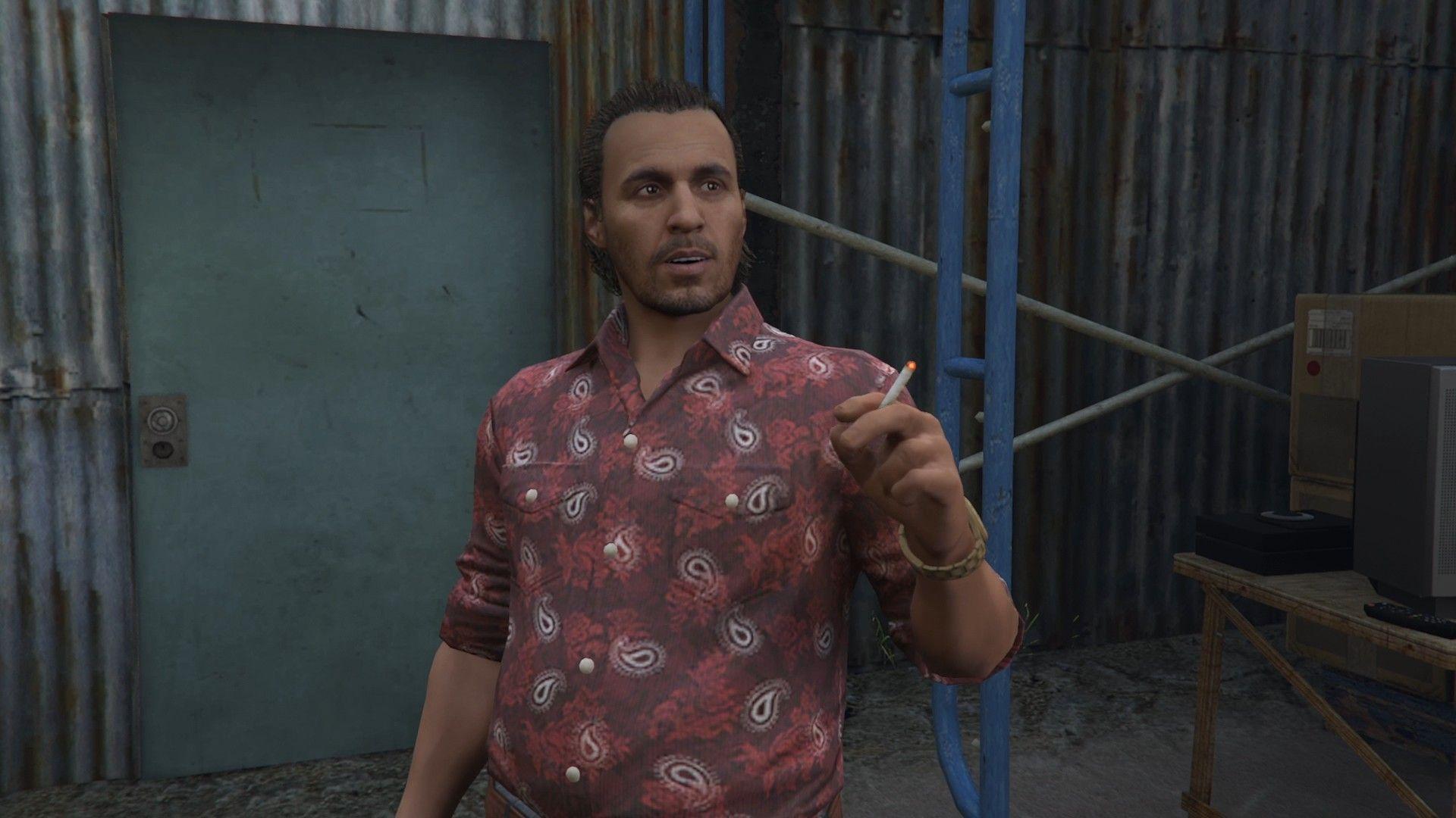 Oscar Guzman as seen in the  cutscene.