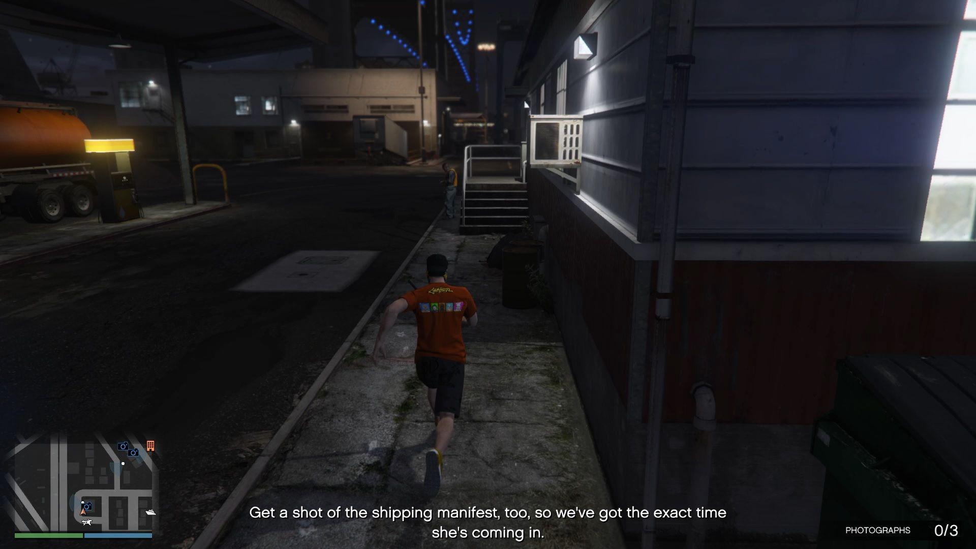 The office cabin with the employee guard outside.