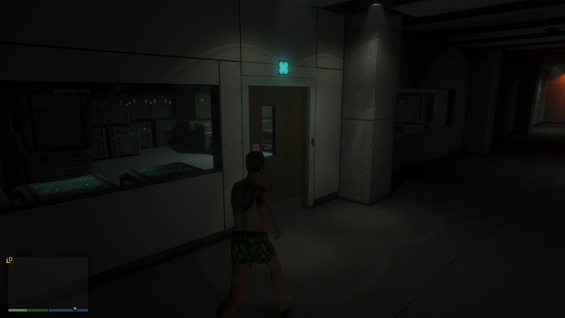 "Four Circles" logo military crates room.