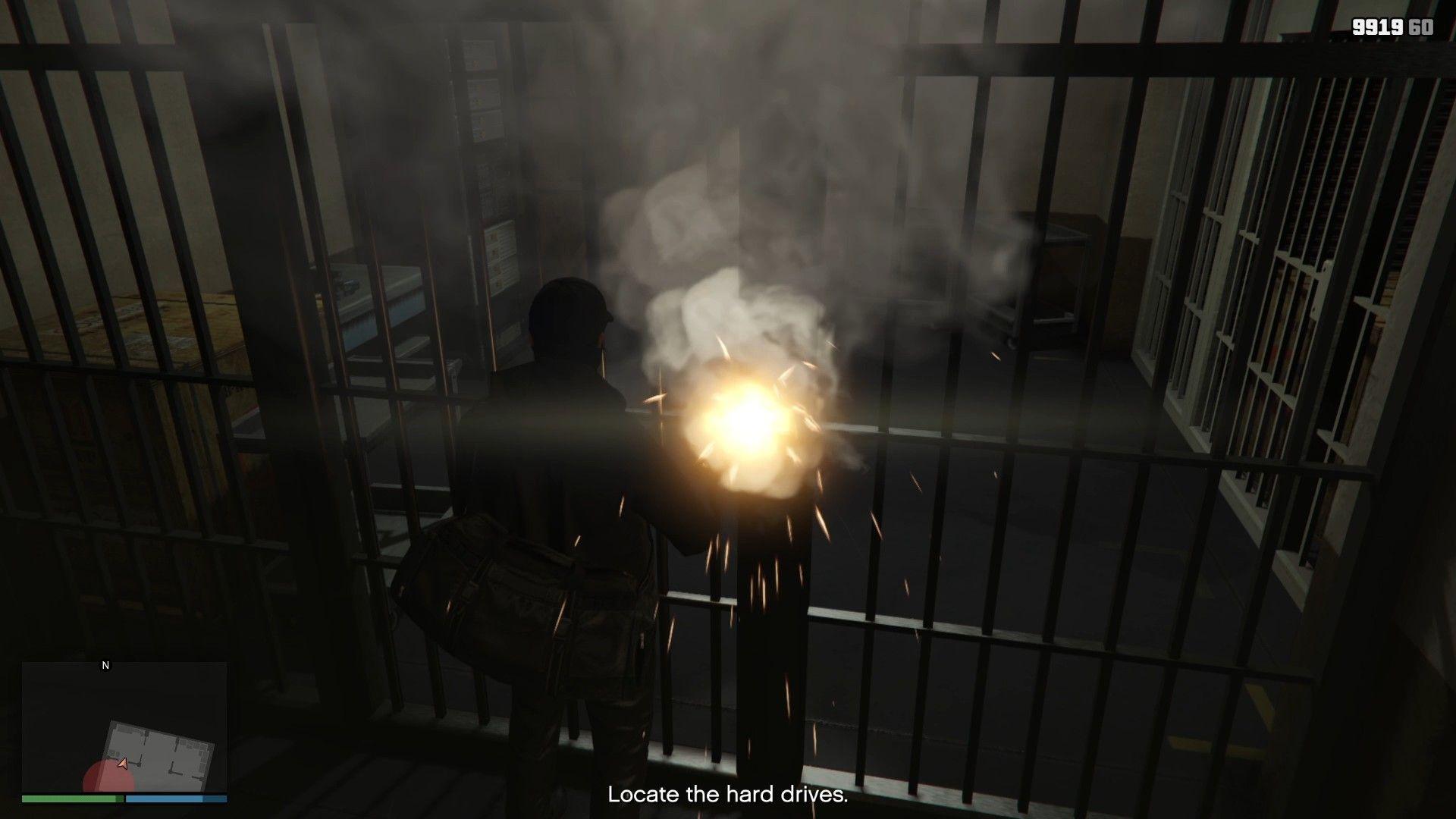 Thermal charges are used to open up the locked cells.