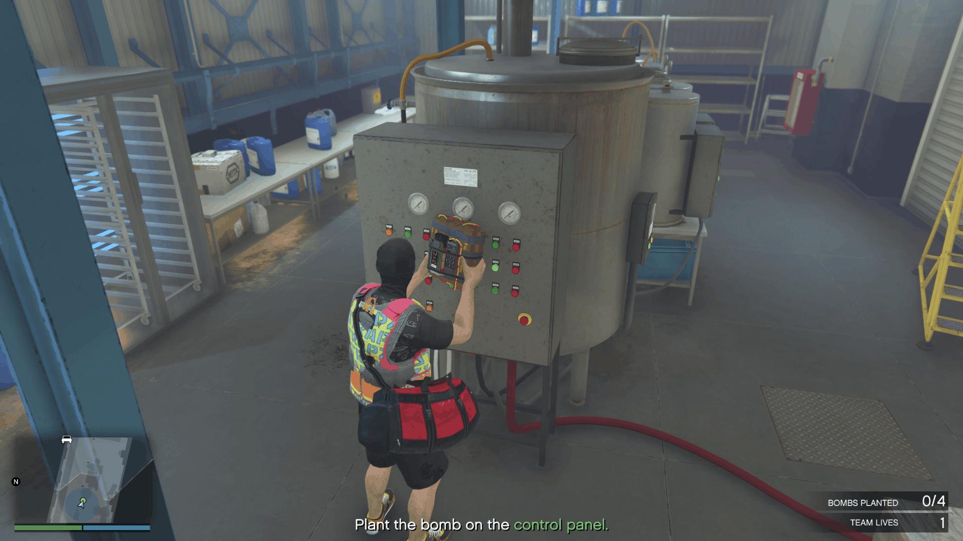 Planting the explosives